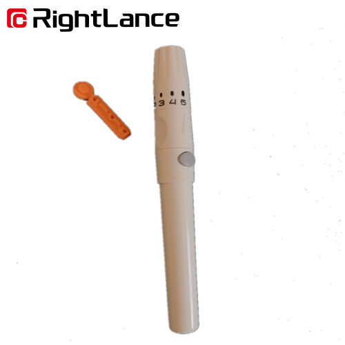 11.5cm Lancing Gerät medizinischen justierbaren Blut-32g stoßen Tiefe des Blut-Lanzetten-Stift-5 aus